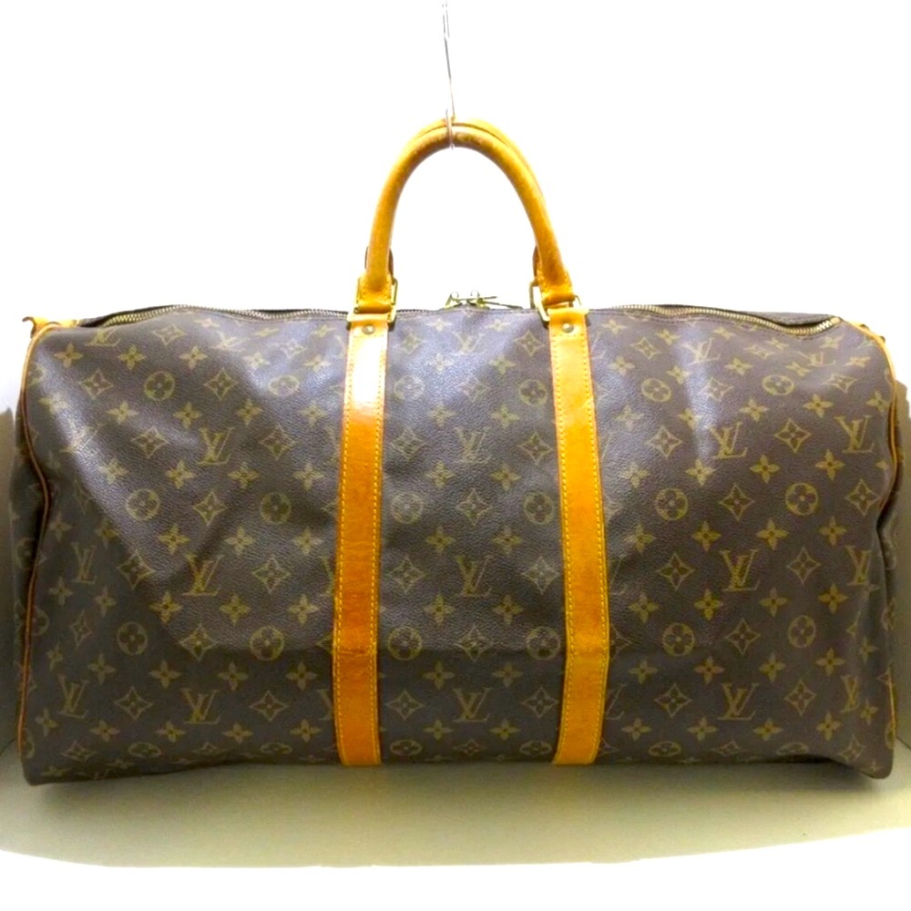 Authentic Louis Vuitton Bandolier 55 monogram Boston bag